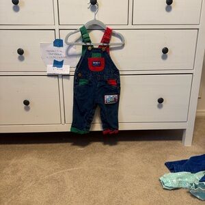 Colorful Kids Overalls OshKosh Vintage VTG